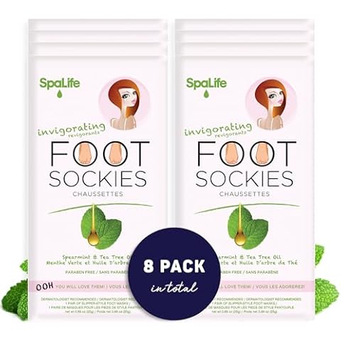 SpaLife Exfoliating Foot Peel Mask Cover
