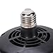 Yoidesu Chicken Thermal Lamp Bulb Bulb, Temperature Control Secure Heat Energy Savings Lizard for Turtles Multi Purpose Waterproofing for Turtles (Black)
