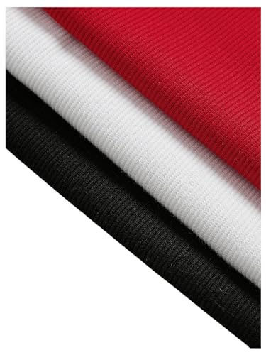 Milumia Girl's 3 Pack Heart Print Tank Top Round Neck Sleeveless Ribbed Knit Tops4