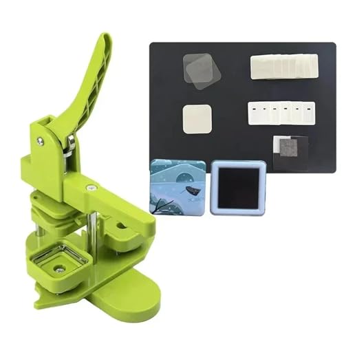 Square Magnet Button Maker Machine Kit for Fridge 2'' X DIY Refrigerator Magnet/Pin with Free 400pcs