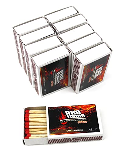 PRO flame Streichhölzer Zündholzschachtel Zündhölzer Sicherheitszündhölzer Schachtel Anzünder Anzündstäbchen… - Image 5
