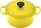 Le Creuset Signature Enameled Cast-Iron 1-Quart Round French (Dutch) Oven, Soleil