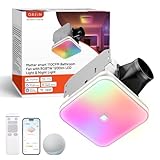 OREiN Matter Smart Bathroom Exhaust Fan with Light, Quiet 110 CFM Ventilation, 1200lm Dimmable LED with Night Light, AI RGB Lighting, 24-Zone Color, 2700K–6500K, Works with Alexa, Google & Apple Home