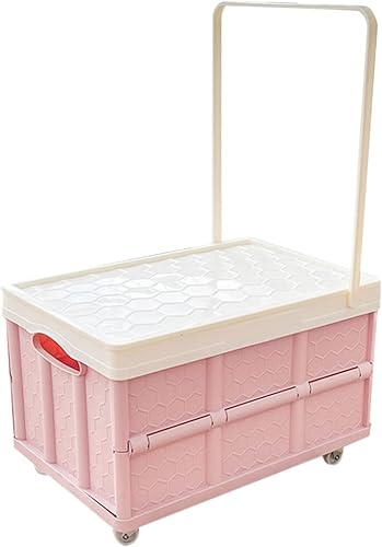 Alipis Carrito de comestibles plegable con ruedas, carrito plegable utilitario, carrito de compras para viajes, compras, almacenamiento en
