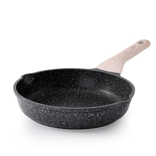 Kordisen Poêle à Frire Antiadhésive, Poêle Induction 24 cm, Saine et Non Toxique, Sans PFOA