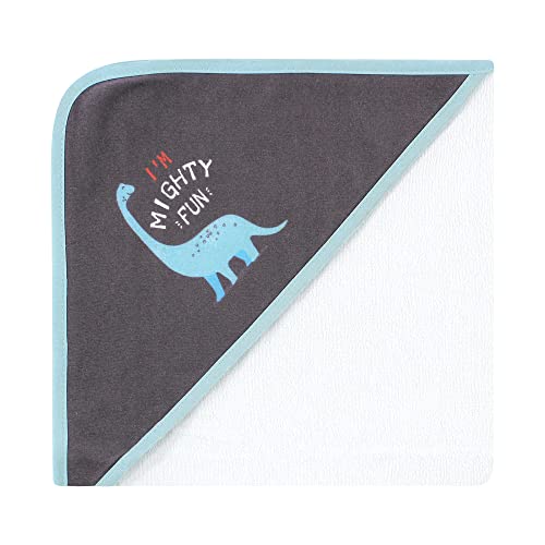 Image of Hudson Baby Unisex Baby Cotton Rich Hooded Towels, Dinosaurs, One Size