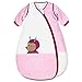 Produktbild Sterntaler Schlafsack für Kleinkinder, Abnehmbare Ärmel, Wärmeregulierung, Reißverschluss, Größe: 110, Katharina, Weiß/Rosa