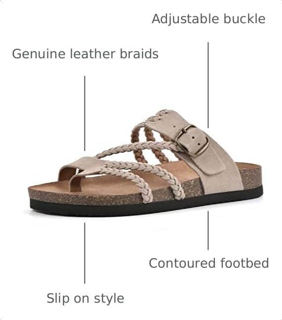 Image of White Mountain Women's Hayleigh Braided Footbed Sandal