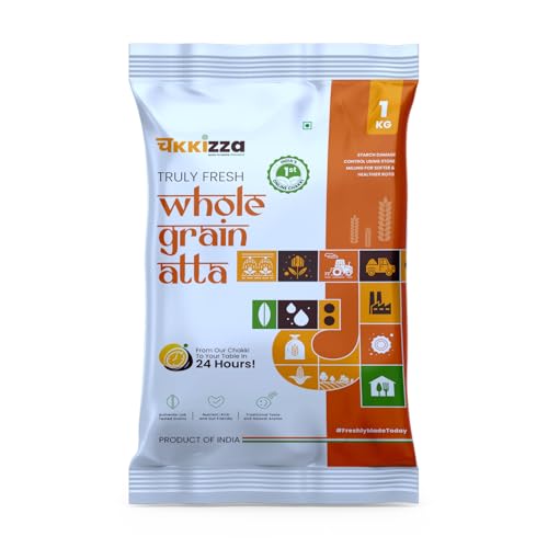 Image of Chakkizza Multi-Grain Atta | Whole Grain Flour | Stone Milled | 100% Natural | High Dietary Fiber For Easy Digestion | Made-to-Order | Chakki Fresh Atta | No Preservatives | No Blending