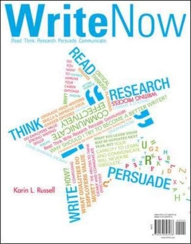 Write Now 1st Edition