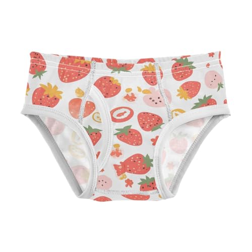 KLL Vector Strawberry Pattern Design Toddler Boy Soft Briefs Breathable Children Panties