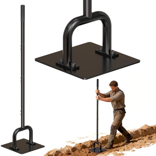 Compactadora manual de acero pesada 10x10 pulgadas