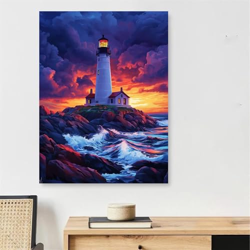Peinture par numéro adulte paysage grand format 70x100cm toile de qualité supérieure