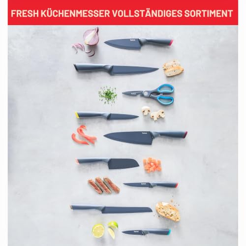 Tefal K12202 Fresh Kitchen Kochmesser 20 cm | Klinge aus Edelstahl mit titanverstärkter Antihaftbeschichtung | ergonomischer Griff… – Ansicht 5