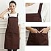 ASWRTYJO Korean Fashion Cotton Apron Restaurant Kitchen Manicure Supermarket Female Overalls