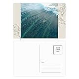 Taille: 14,6 cm x 9,8 cm DIYthinker Océan Mer Plage de sable Surf Vague Photo Carte postale de fleur Set 20pcs côté de la carte postale Merci 5,7 pouces x 3,8 pouces Multicolor 5.7 pouces x 3.8 pouces Multicolore