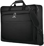 MATEIN Carry-On Garment Bag with Shoulder Strap and Shoe Pocket | Waterproof Hanging Suit Luggage Bag, Shoulder Strap, Wrinkle Free Cover, For Shirts, Dresses, Coats, Men And Women