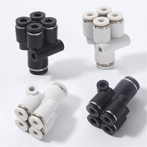 Raccord pneumatique PXG12-10 en Y coupleur 5 voies diamètre variable