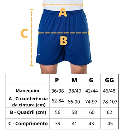 Elite Short Masculino Calção Bermuda Academia Futebol Cordão Cor:Chumbo;Tamanho:M