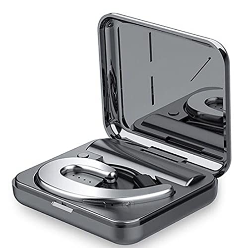 Ikxo Bluetooth Headset With Microphone， Ear Hook Bluetooth Wireless Headphone With Charging Case Lightweight Noise Cancelling Earphones Painless Wearing Earbuds For Business Work #TOP21