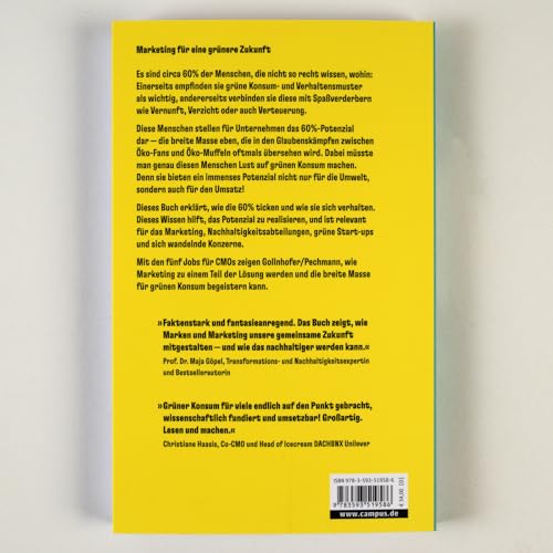 Das 60%-Potenzial: Mit Marketing die breite Masse für grünen Konsum begeistern – nominiert für den getAbstract International Book Award 2025 in der Kategorie Business Impact