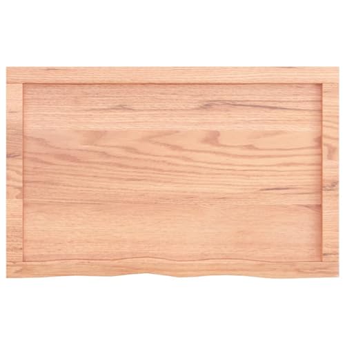 Estantería de pared de madera maciza tratada con acabado artesanal premium de 80 cm de longitud 4