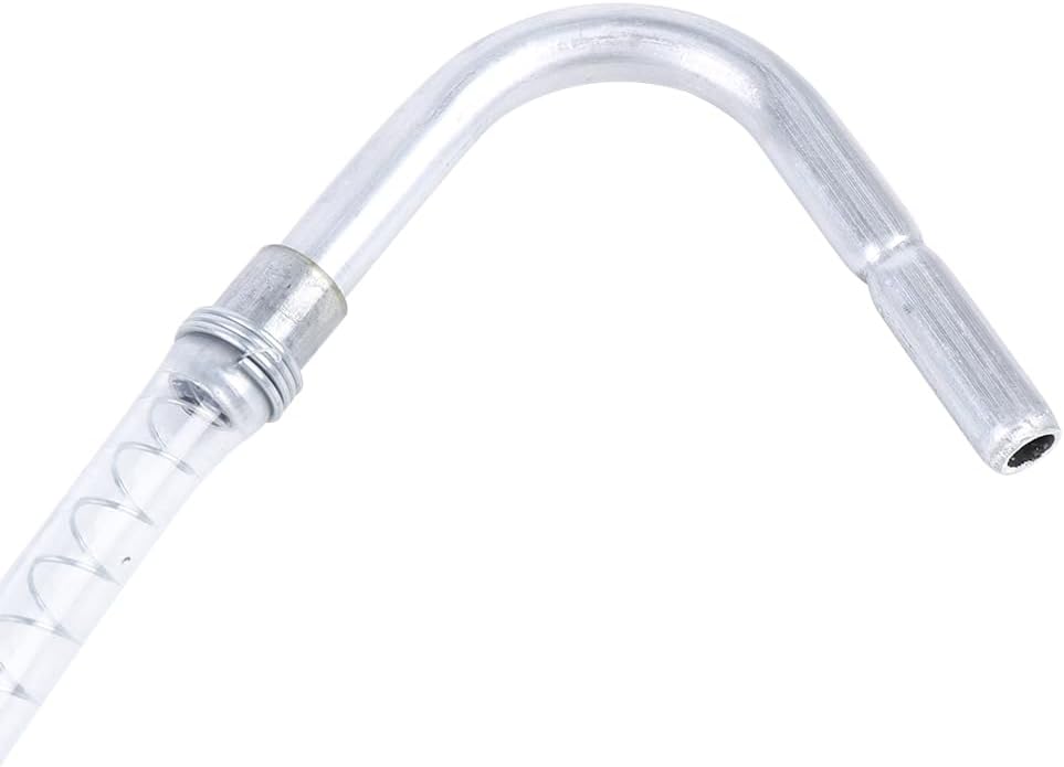 5 Gallon Bucket Oil Pump Barrel Fuel Pump 60ml/ Pump, 47" Long x 5/8" Diameter Clear Vinyl Hose, 8" Long x 1/2" Diameter Aluminum Spout & Bung Adaptor, Oil Push Pull Pump Transfer Hand Pump