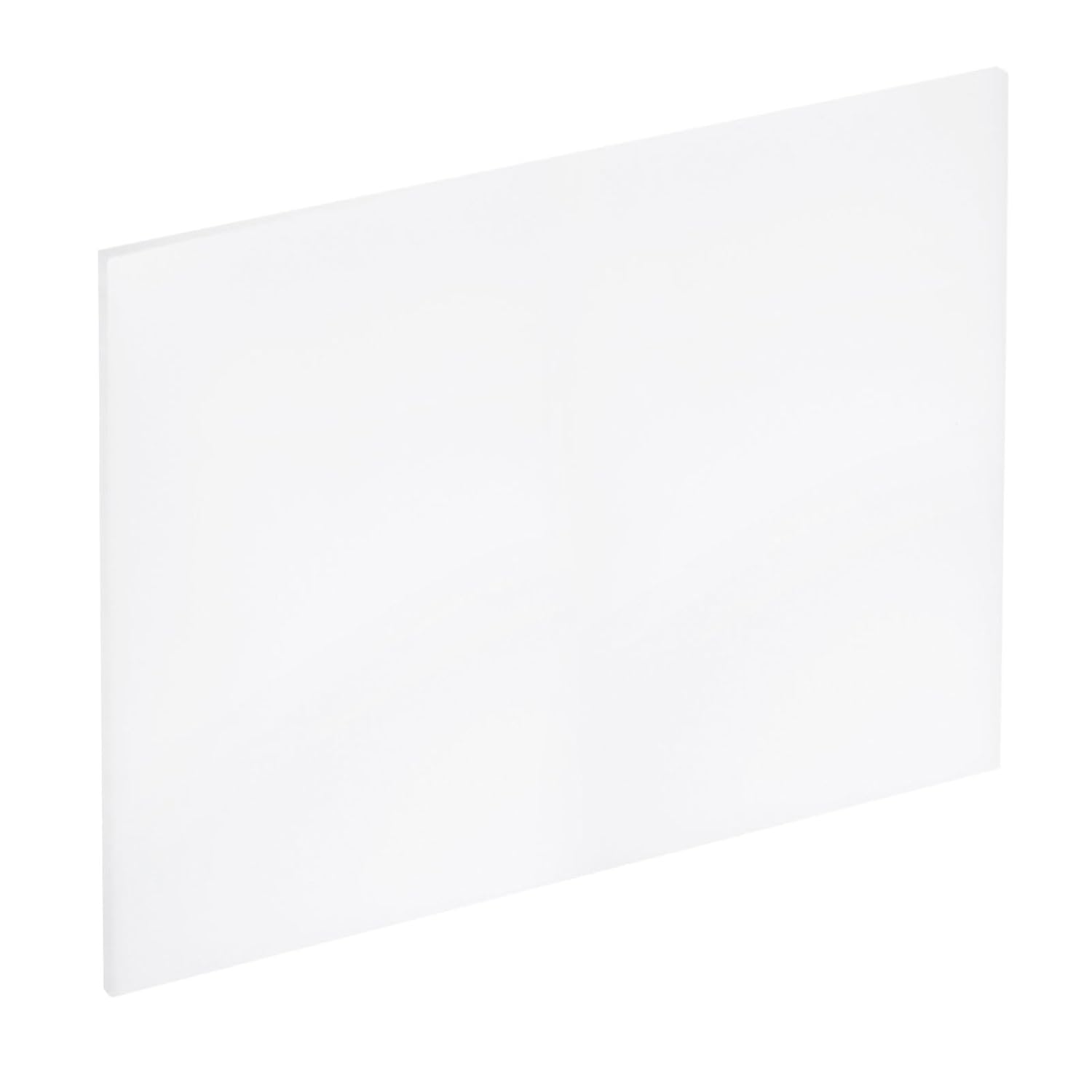 MECCANIXITY HDPE Plastic Sheet 1/2" Thick, 10" x 10" High Density Polyethylene Plastic Blocks, HDPE Cutting Board for DIY, Home Floor Improvement, White