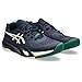 ASICS Men's Gel-Resolution X Tennis Shoes, 9.5, Midnight/Cream