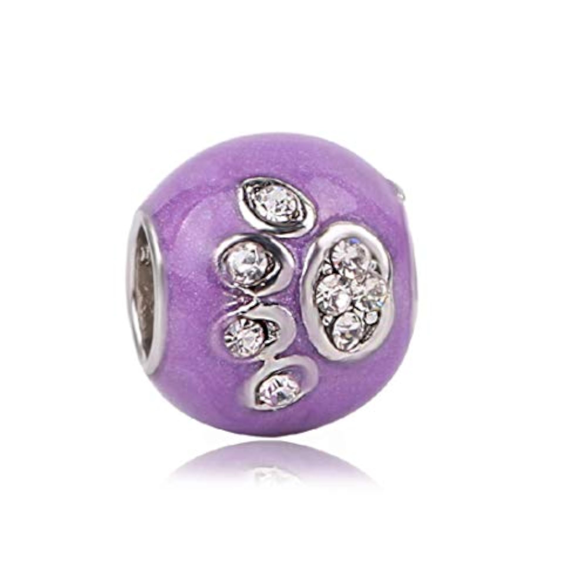Animal Foot Print Charm Bead, Alloy