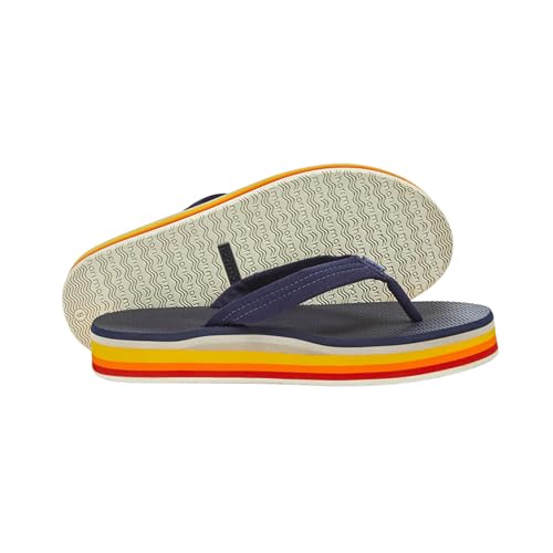 Hari Mari- Dunes Sunset- Women's Retro Inspired Platform Boat-Safe Flip Flops- No Break Ins, Firm Arch Support, Antimicrobial, and Floats in Water3
