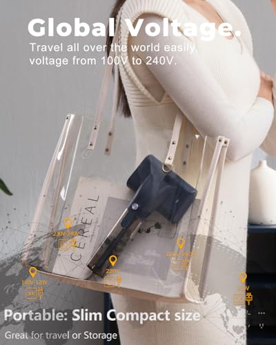 Nxuoo G10 Pro Travel Steamer for Clothes, 110-240V Portable Garment Steamer & Iron 2-in-1, 2 Steam Modes for All Fabrics Wrinkle Remover, 15s Fast Heat Up, 1200W Steam Irons for Global and Europe — view 2