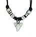 Exoticdream Real Shark Tooth Necklace Reggae Rasta Jamaican Surfer Hawaiian Beach Boys Girls Men - Skull Bead