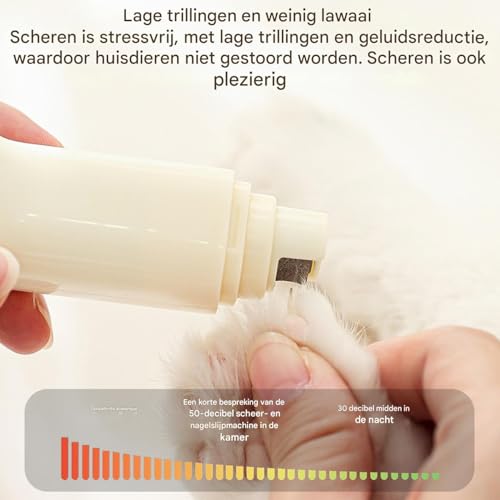 Tondeuse à poils d'animaux rechargeable et ponceuse à ongles LED pour un toilettage sans stress - 4