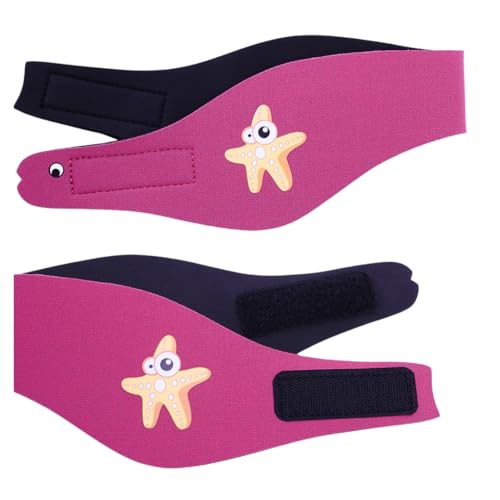 Diadema de Natación Impermeable, Banda de Cabeza Ajustable y Antideslizante con Protección para Orejas, Diseño de Animales para Niños de 5 meses - 4 años, en Piscinas, Lagos y Playas