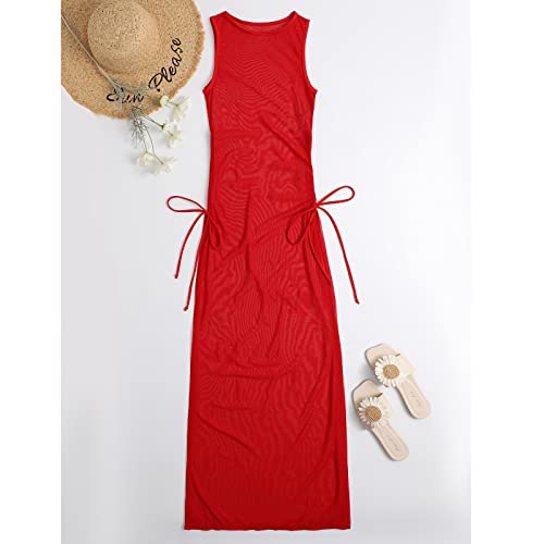 Strandponcho dames chiffon: doorzichtige bikini cover up strandjurk - sexy transparante strandjurk lange mesh jurk… - Image 5