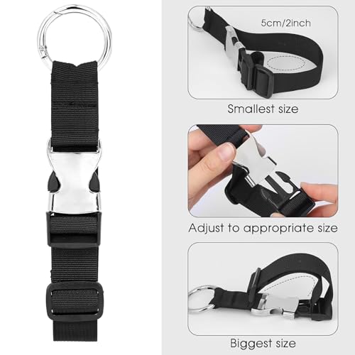 Image of 2 Pack Add-A-Bag Luggage Strap Jacket Gripper, Luggage Straps Baggage Suitcase Straps Belts Travel Accessories