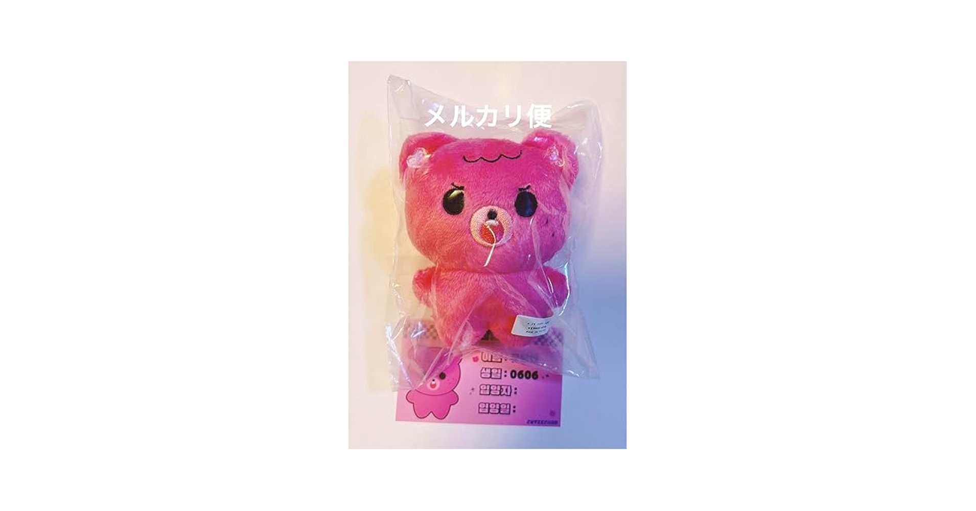 Amazon.co.jp: NCT ヘチャン ぬいぐるみ 10cm ピンク くま