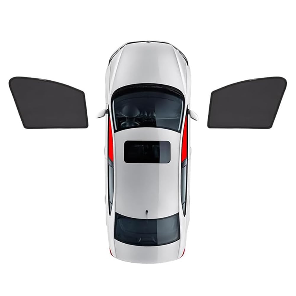 Ctpyoks Car Window Shades for Audi A6L C7 2012-2018, Magnetic Sunshade Rear Side Protection Privacy Cover Breathable UV Mosquito Heat Insulation Cooling Car Accessories,Front Window 2PCS
