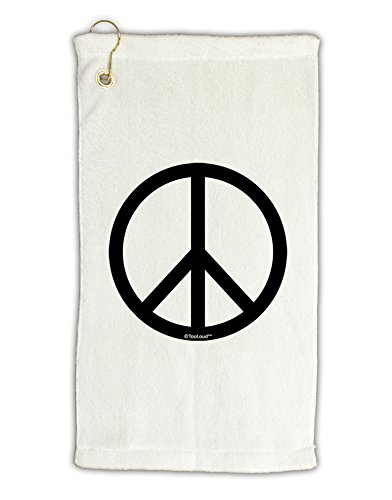 TOOLOUD Peace Sign Symbol Micro Terry Gromet Golf Towel 16