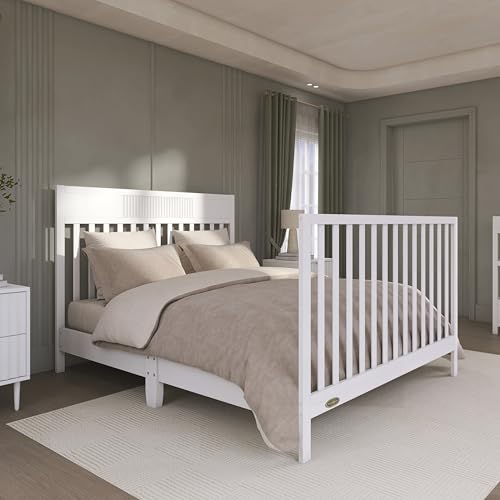 Dream On Me Ivy 5-in-1 Convertible Full-Size Baby Crib, Almond Butter - image 7