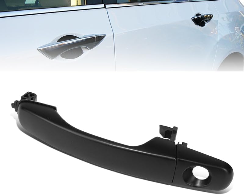 OE Style Front Door Pull Handle Compatible with 05-17 Buick Enclave Chevy Malibu Equinox GMC Acadia Pontiac G6 Torrent Saturn Aura, Driver Left Side, Primered Black