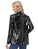 KANCY KOLE Women Sparkle Sequin Blazer Jackets Lon... #2