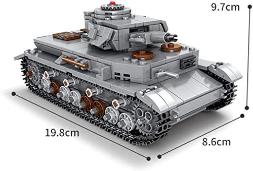 MASSAGERS Panzer Bausteine Modell Tank Spielzeug,MCO Panzer Modellbausatz,Panzerkampfwagen,Panzer Militär Tank Bausatz… – Bild 4