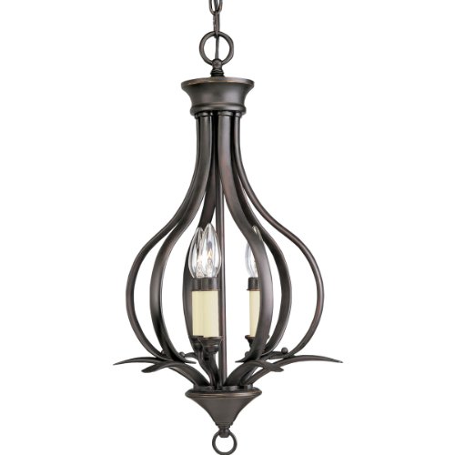 Progress Lighting P3807-20 Trinity Hall & Foyer, 13-1/2-Inch Diameter x 24-Inch Height, Bronze