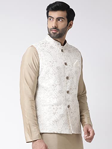 Image of KISAH Men's Jacket - Textured Silk Blend - Indian Wedding Outfit for Men - Ideal for Weddings and Festivals