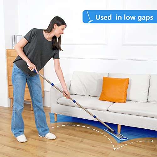 18" Mops For Floor Cleaning, Microfiber Mop With 57" Stainless Steel Handle,4Pcs Mop Pads And 20Pcs Non-Woven Fabric And A Mop Pad Brush ,Dust Mop For Hardwood,Laminate,Tile,Floor Cleaning #TOP3