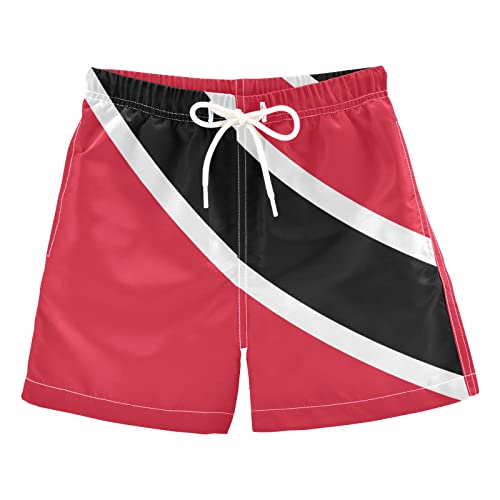 Aflyko Patriot Board Shorts Trinidad and Tobago Flag Boys Girls Swim Trunk Teens Beach Swimwear Bathing Suit