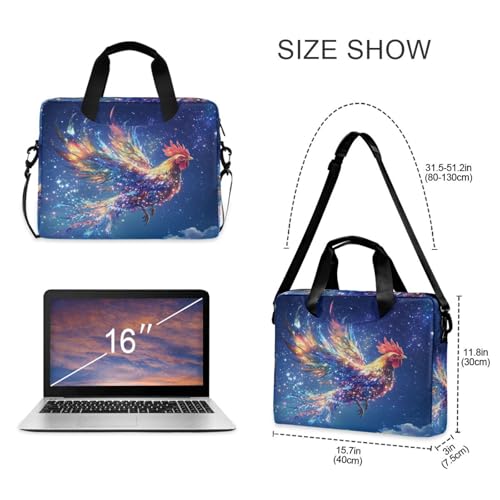 Maletín porta laptop con correa y asa para 15.6 pulgadas miniatura 5