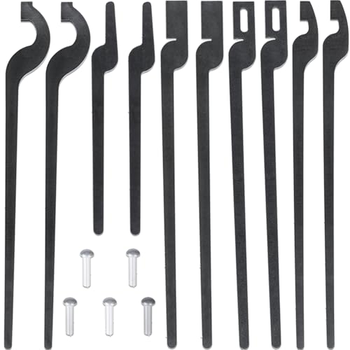 5 x DIY Rapid Tongs Bundle Set & Rivets Five Types of Blacksmith Tongs Forging Tongs For Blacksmith Beginner Further Smithing - 5 Pair of Tongs